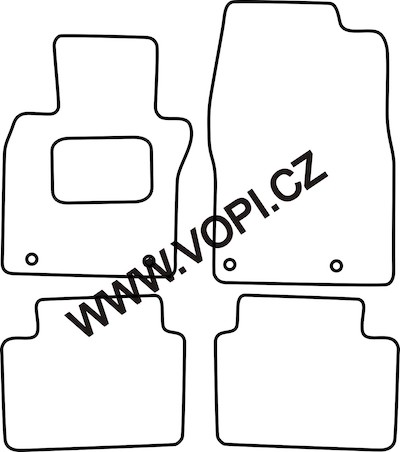 Textil-Autoteppiche Mazda 3 2019- Colorfit (2864)